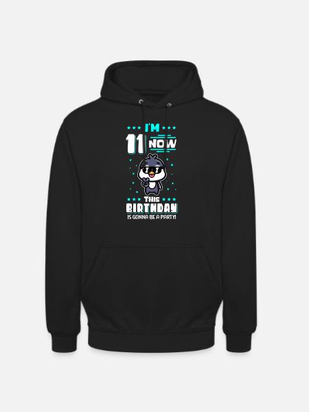 Regalo di 11 anni per l'11° compleanno - Felpa con cappuccio unisex - nero