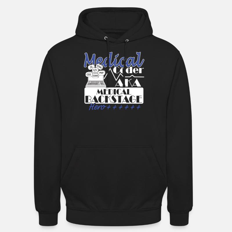 Medical Assistant - Medical Coder - Unisex Hoodie - black