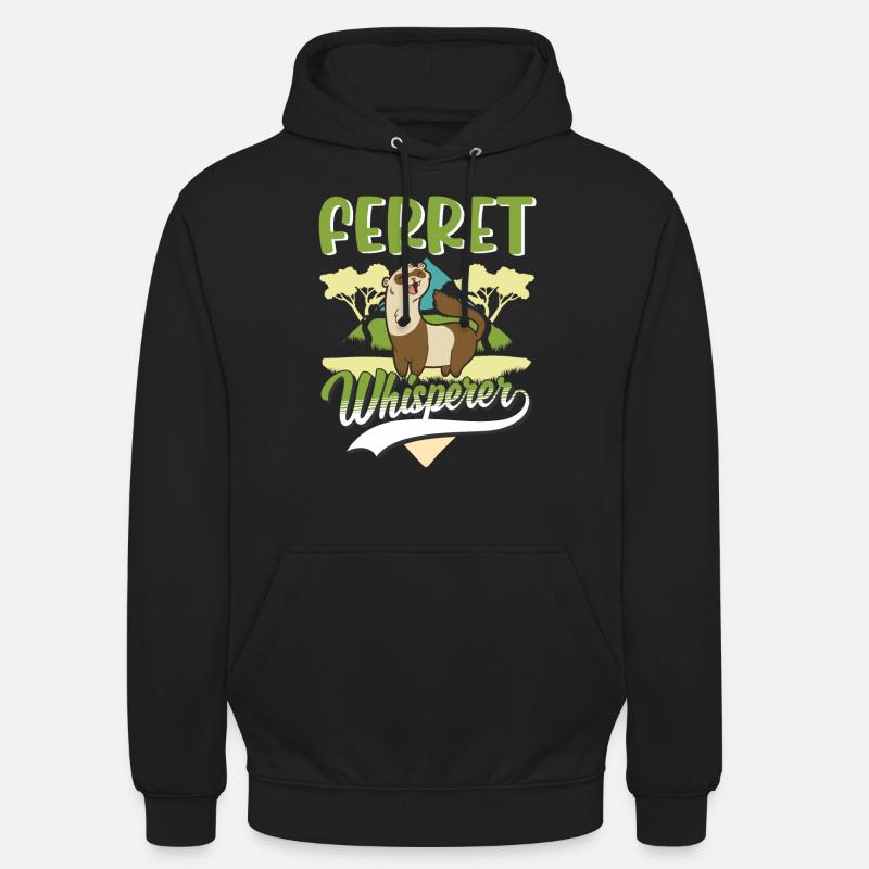 Frettchen Flüsterer Ferret Whisperer - Unisex Hoodie - black