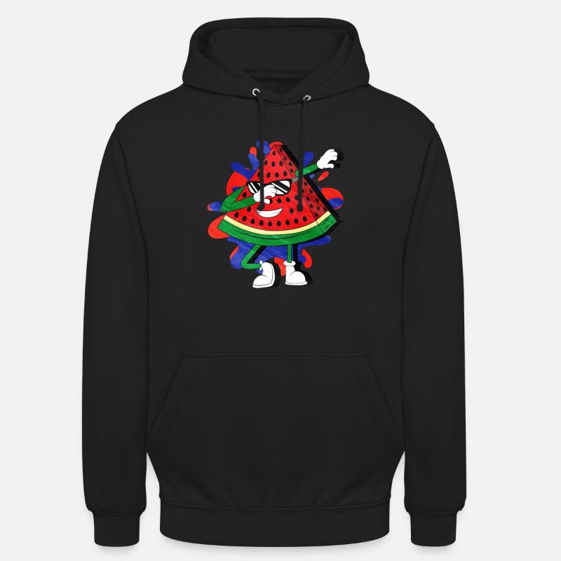 Pastèque - Sweat-shirt à capuche unisexe - noir