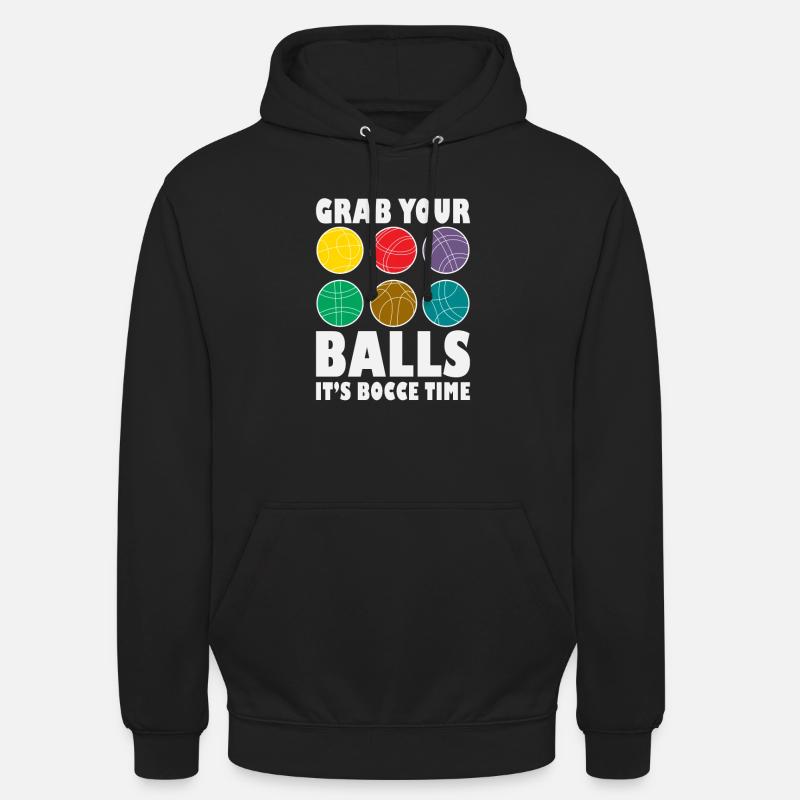 Bocce Player Funny Bocce - Unisex Hoodie - black