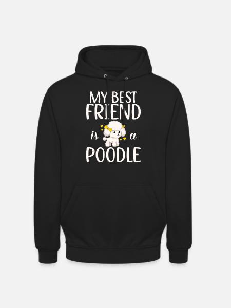 Cadeaux Caniche - Sweat-shirt à capuche unisexe - noir