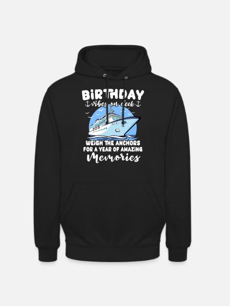Cruise Birthday Sea Voyage - Unisex Hoodie - black