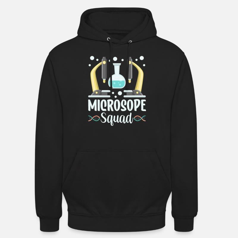 Microscope Team Dictons Microscopes Microscopes - Sweat-shirt à capuche unisexe - noir