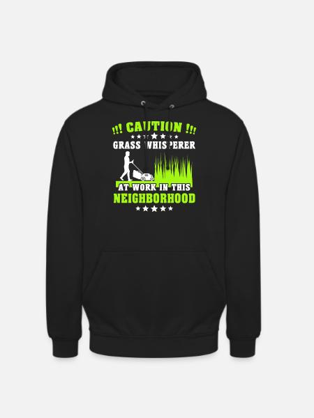 Lawn mower lawn whisperer - Unisex Hoodie - black