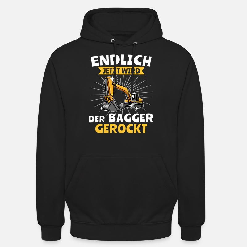 Bagger Baggerfahrer - Unisex Hoodie - Schwarz