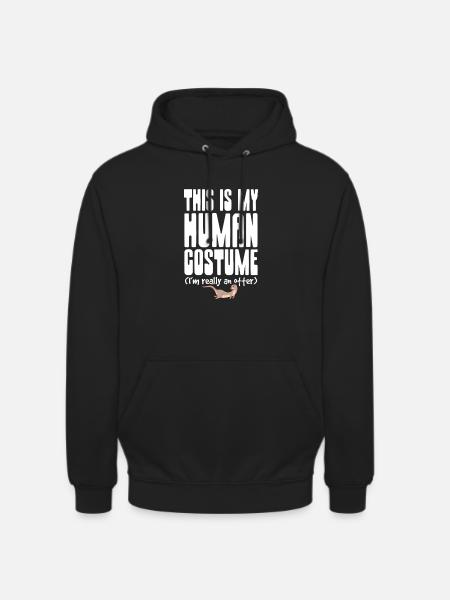 Otter Seeotter Fischotter Geschenk - Unisex Hoodie - Schwarz