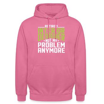 Interior Designer Gift Interior Decoration Designer - Unisex Hoodie - pink - Front - Alina (178cm) & Michal (187cm)