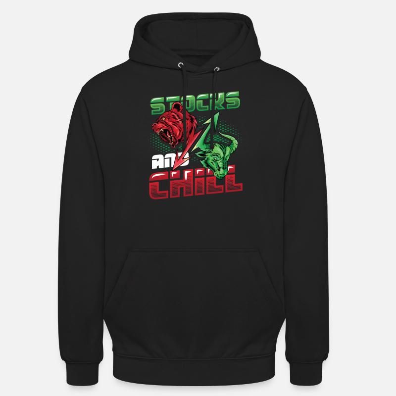 Actions et refroidir, acheter - Sweat-shirt à capuche unisexe - noir