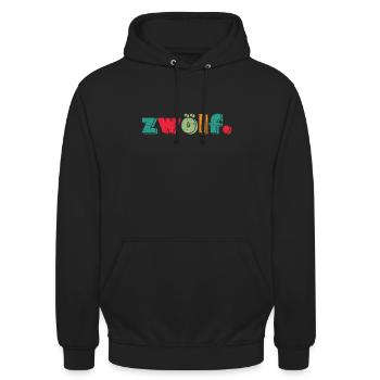 12. Geburtstag 12 Jahre 12ter Geburtstagsgeschenk - Unisex Hoodie - Schwarz - Vorne - Alina (178cm) & Michal (187cm)