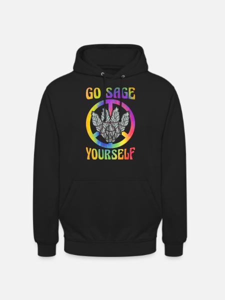Hippie Peace Groovy - Unisex Hoodie - black