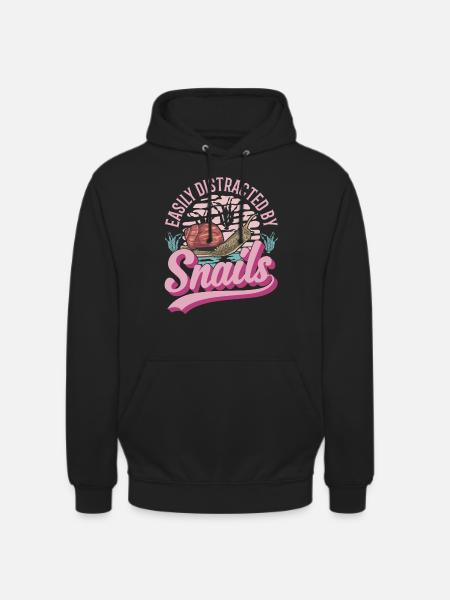 Escargot Cadeau Vignoble Escargot - Sweat-shirt à capuche unisexe - noir