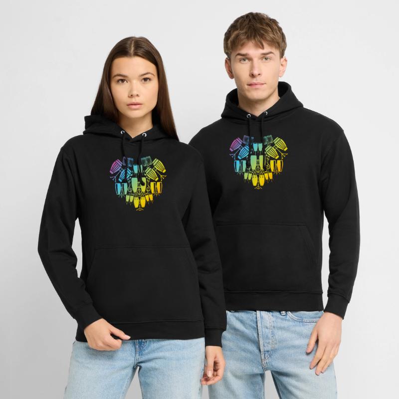 Conga Drummer Playing Conga Instruments Conga Drum Unisex Hoodie