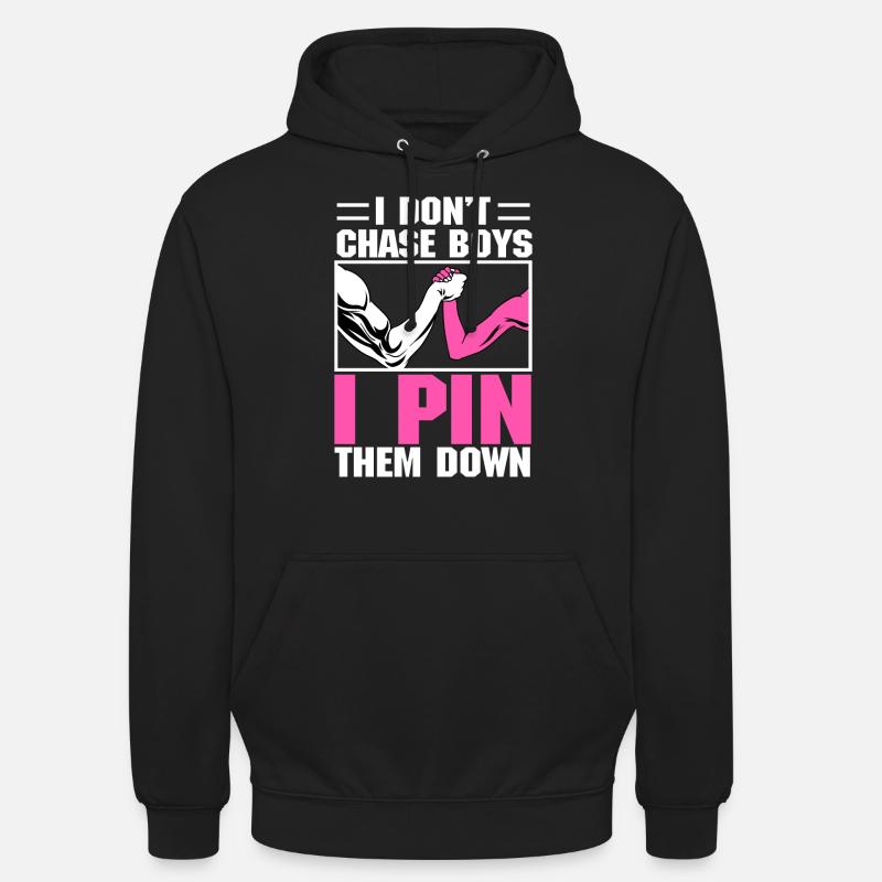 Bras de fer - Sweat-shirt à capuche unisexe - noir