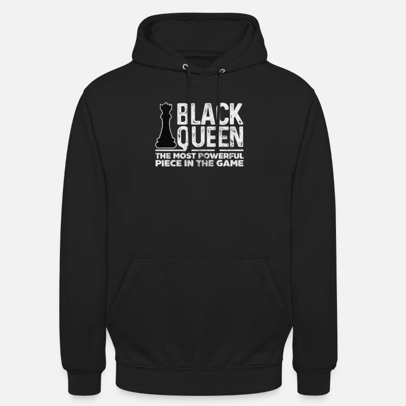 Échecs - Sweat-shirt à capuche unisexe - noir
