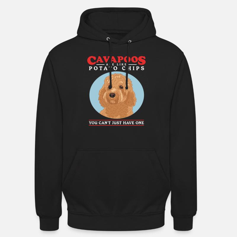 Cavapoo Hund Cavoodle Hundebesitzer Geschenk - Unisex Hoodie - Schwarz