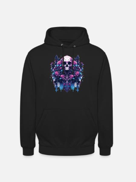 Skull Skull Skulls Skull Skeleton - Unisex Hoodie - black