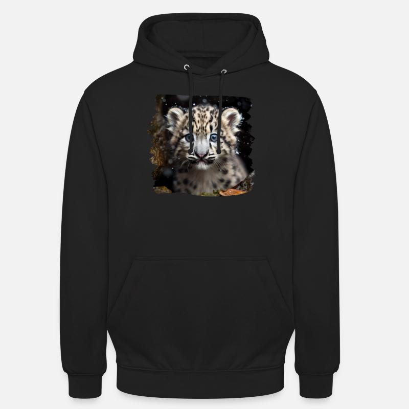 Snow Leopard Snow Leopard - Unisex Hoodie - black