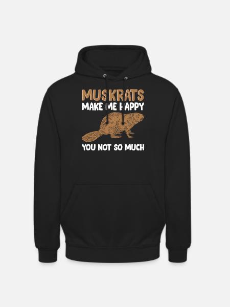 Retro Bisamratte - Unisex Hoodie - Schwarz