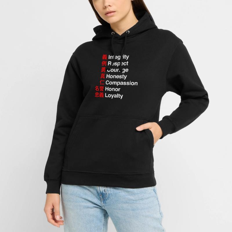 Bushido Code - Le code de la voie des samouraïs Sweat-shirt à capuche unisexe