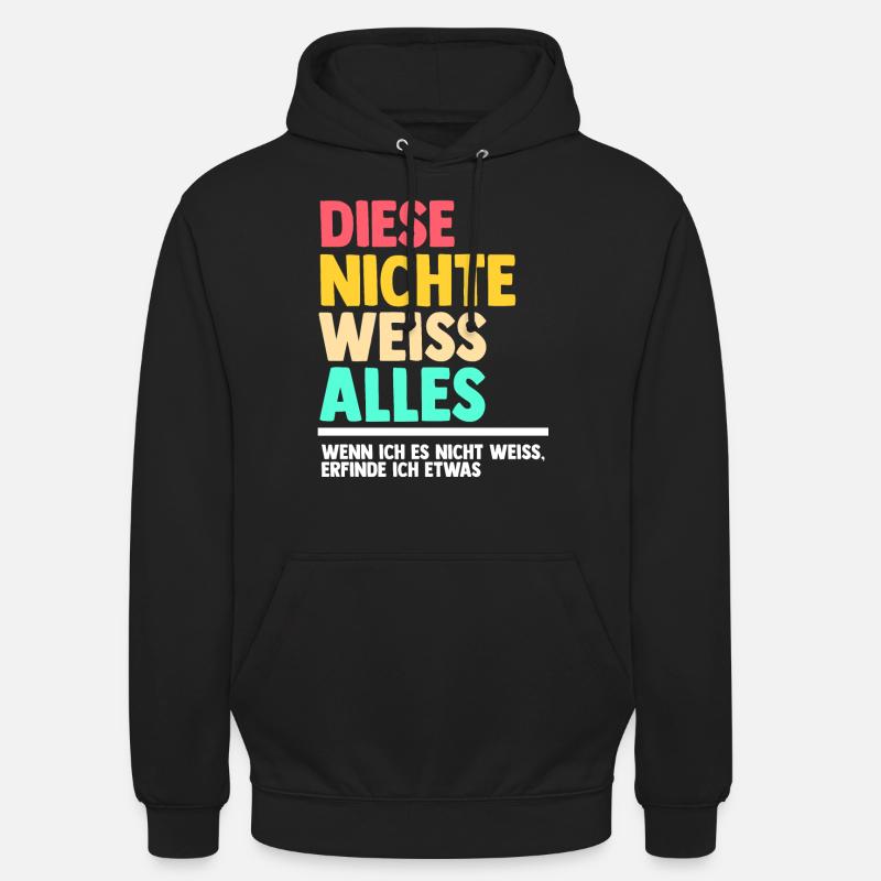 Nichte - Unisex Hoodie - Schwarz