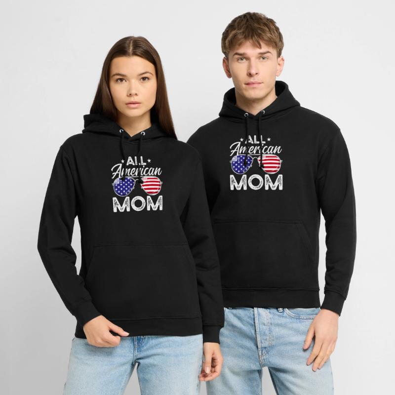 All American Mutter Muttertag Mutter 4. Juli Unisex Hoodie