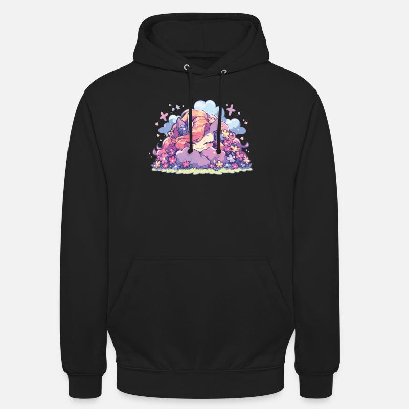 Einhörner Regenbogen Einhorn Regenbogen - Unisex Hoodie - Schwarz