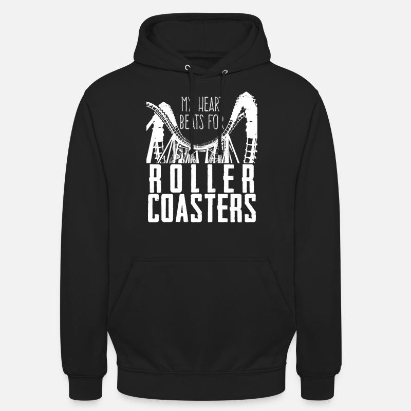Roller coaster rider Roller coaster - Unisex Hoodie - black