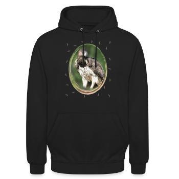 Martial eagle - Eagle - Bird of prey - Birds in Africa - Unisex Hoodie - black - Front - Alina (178cm) & Michal (187cm)