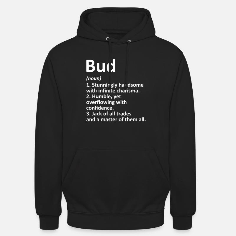 BUD Definition Personalized Name - Unisex Hoodie - black
