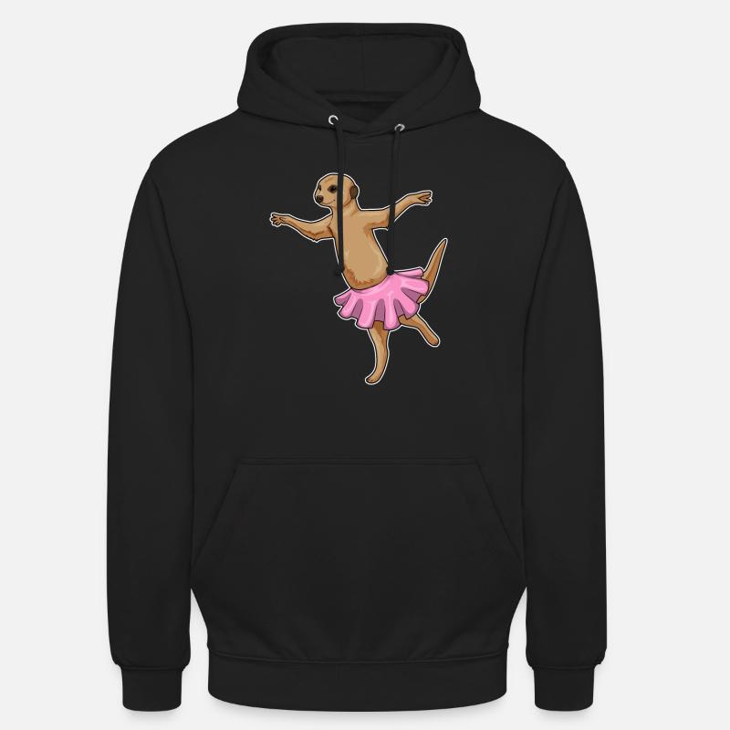 Suricate Ballerina Ballet Danse - Sweat-shirt à capuche unisexe - noir