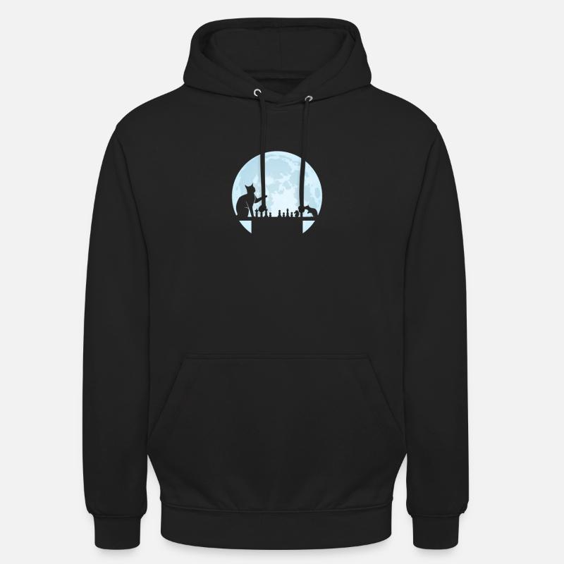 Échiquier d’échecs Checkmate Joueur d’échecs - Sweat-shirt à capuche unisexe - noir