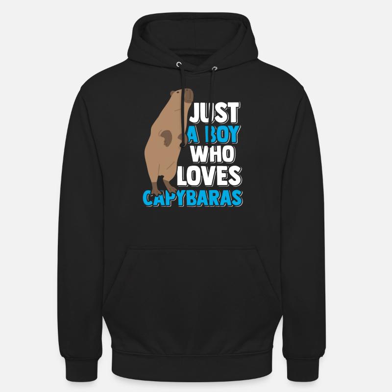 Capybara Rongeur Capybara Drôle - Sweat-shirt à capuche unisexe - noir