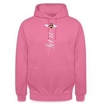 Let It Bee - Unisex Hoodie - Pink - Vorne - Alina (178cm) & Michal (187cm)