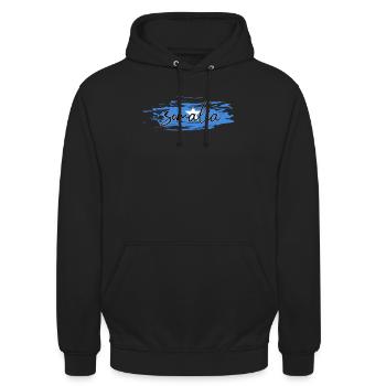 Somalie - Sweat-shirt à capuche unisexe - noir - Devant - Alina (178cm) & Michal (187cm)