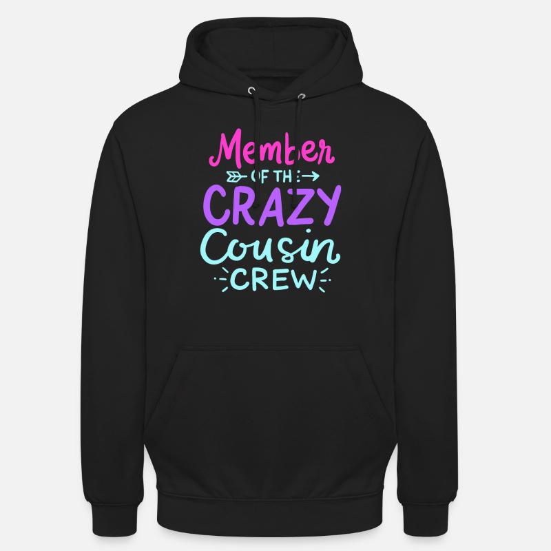 Équipage Cousin - Sweat-shirt à capuche unisexe - noir