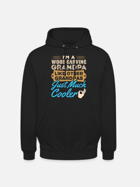 Holzschnitzerei Kettensägenschnitzerei - Unisex Hoodie - Schwarz