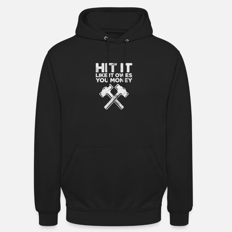 Forgeron - Sweat-shirt à capuche unisexe - noir