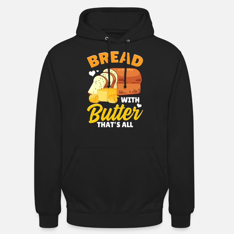 Funny bread baking baker - Unisex Hoodie - black