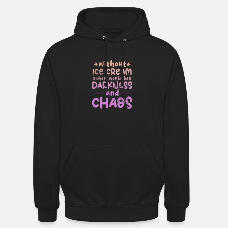 Eiscreme - Unisex Hoodie - Schwarz