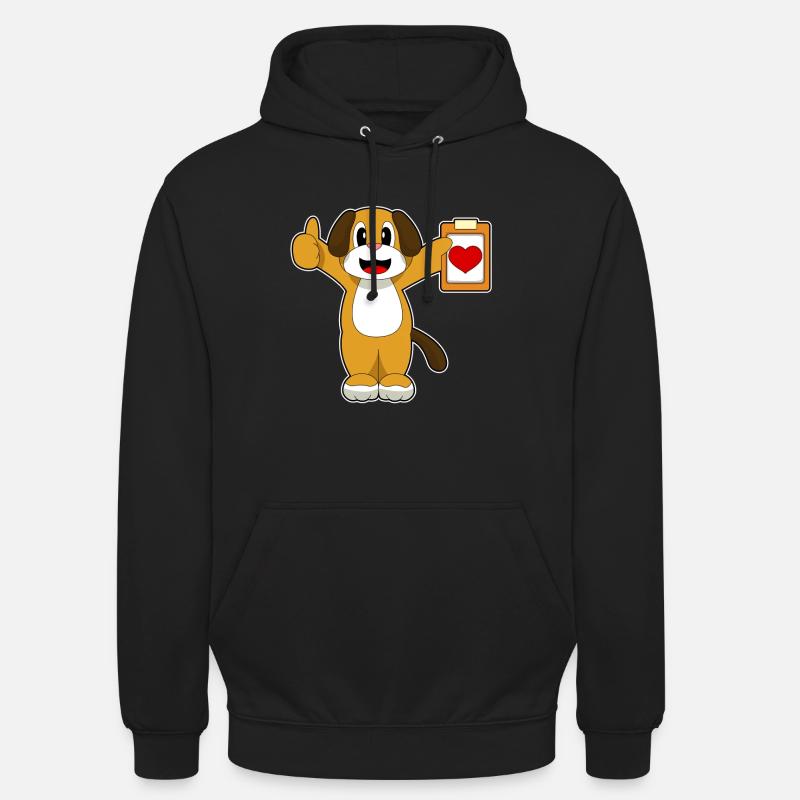Note du médecin canin - Sweat-shirt à capuche unisexe - noir