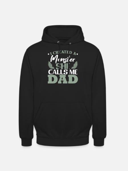 Father's Day Daughter Dad - Unisex Hoodie - black