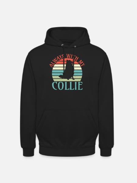 Cadeaux Collie - Sweat-shirt à capuche unisexe - noir