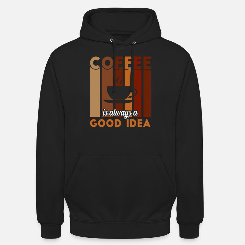 Kaffee - Unisex Hoodie - Schwarz