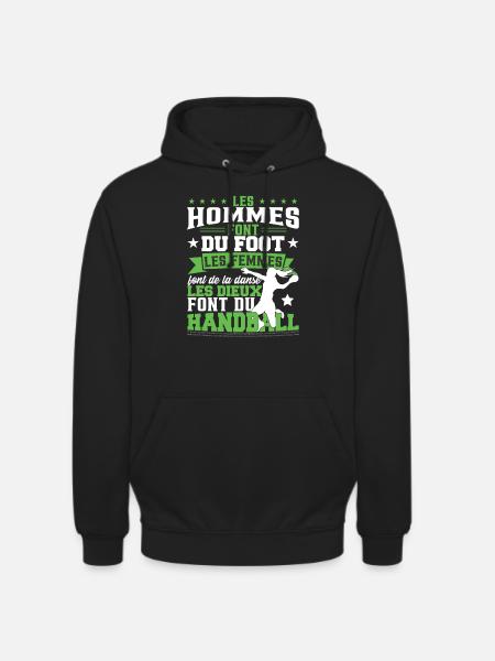 Les Dieux Font Du Handball - Sweat-shirt à capuche unisexe - noir