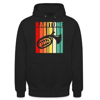 Bariton Baritonist - Unisex Hoodie - Schwarz - Vorne - Alina (178cm) & Michal (187cm)