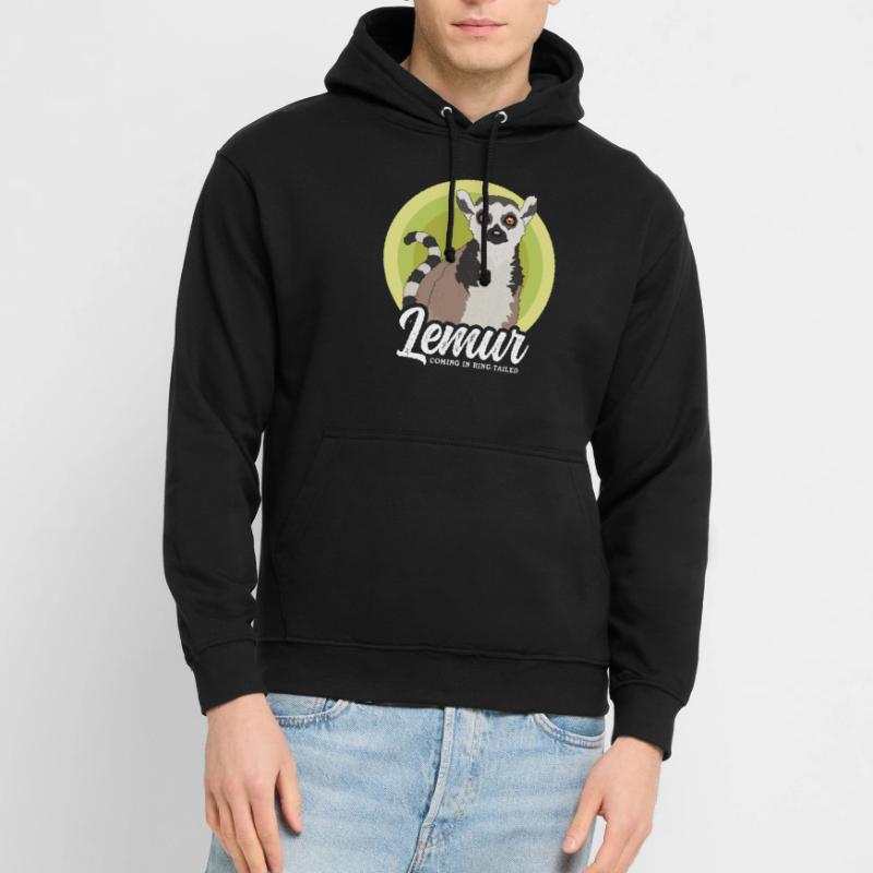 Lemur Ring-tailed lemurs Ringed Tail Lemure Gift Unisex Hoodie