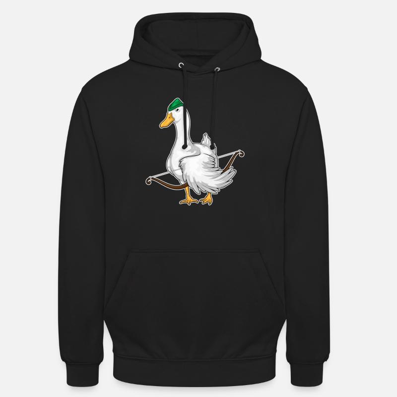 Archer de canard - Sweat-shirt à capuche unisexe - noir