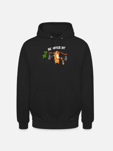 Be Different Katze mit Fledermäusen - Unisex Hoodie - Schwarz