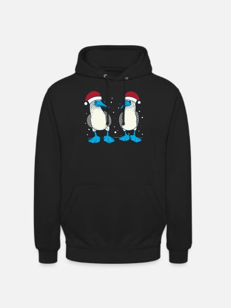 Blue-footed booby Christmas - Unisex Hoodie - black
